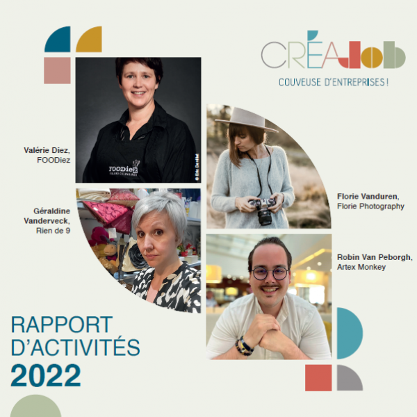Couverture Rapport d'Activités 2022 - Créa-Job