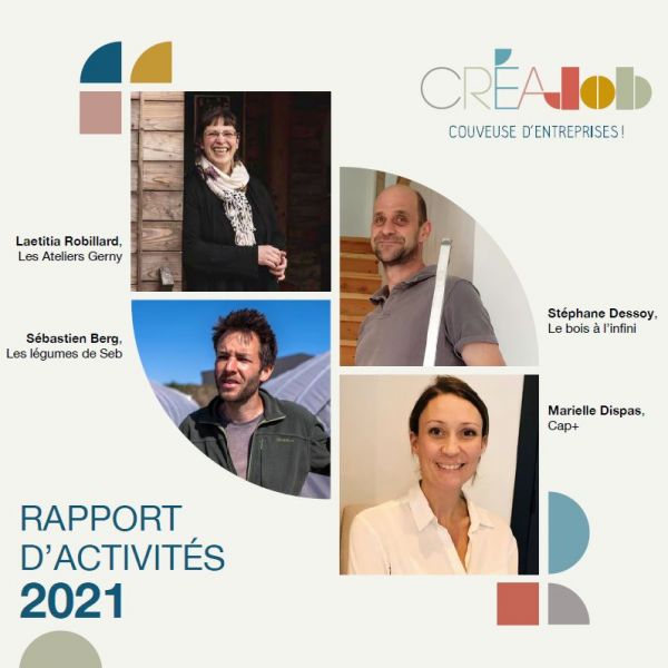 Couverture Rapport d'Activités 2021 - Créa-Job